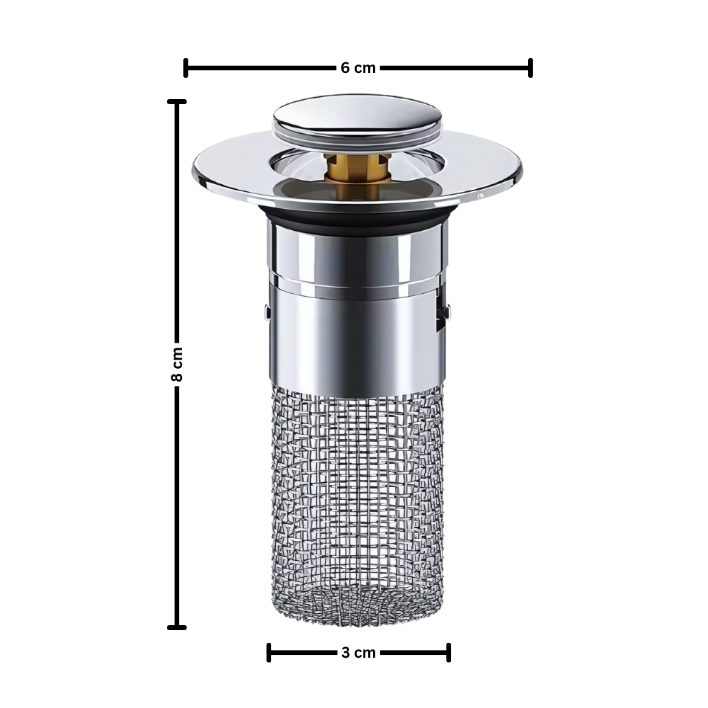 Luktisolerende Pop Up-stopper til Oppvaskkum