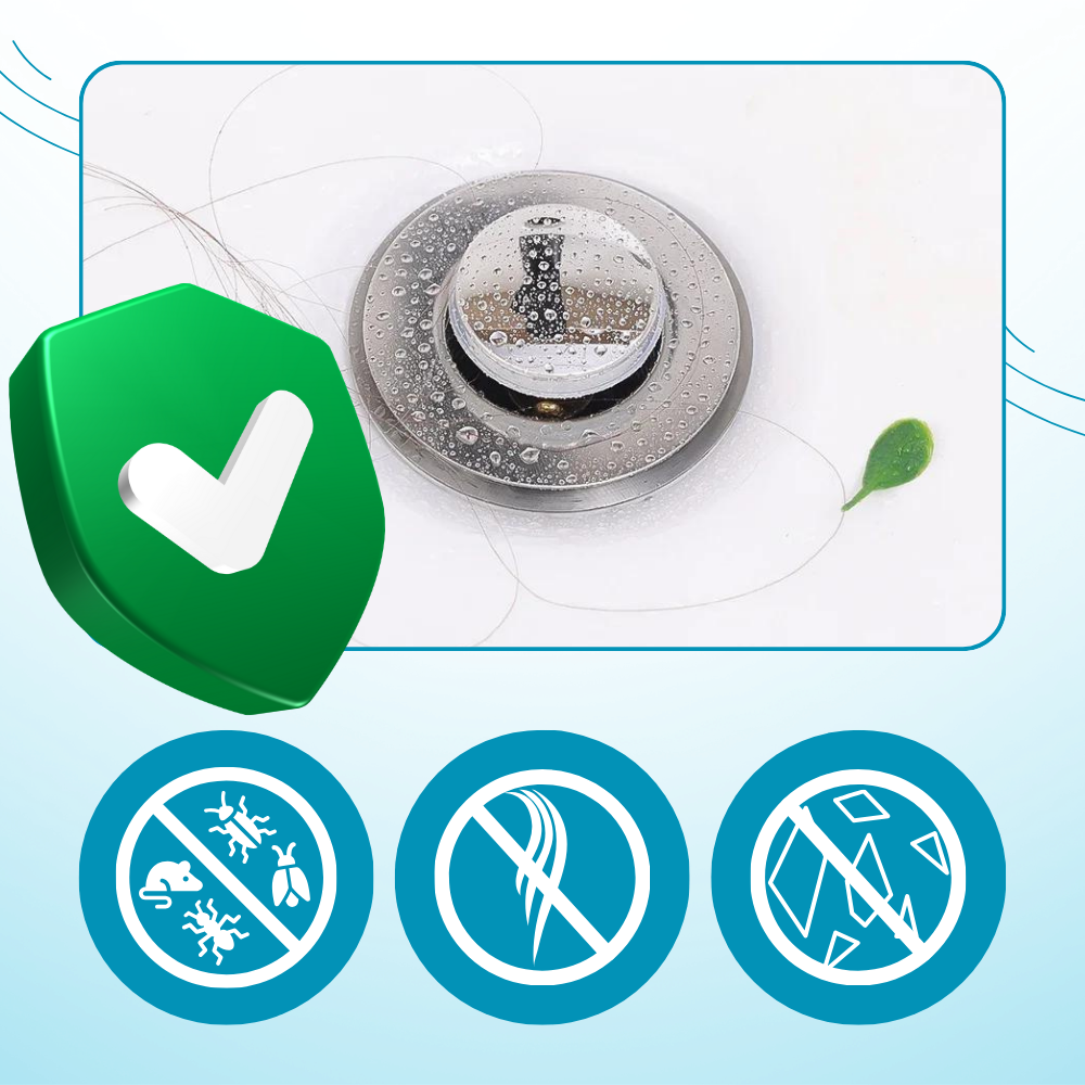 Luktisolerende Pop Up-stopper til Oppvaskkum
- Ozerty