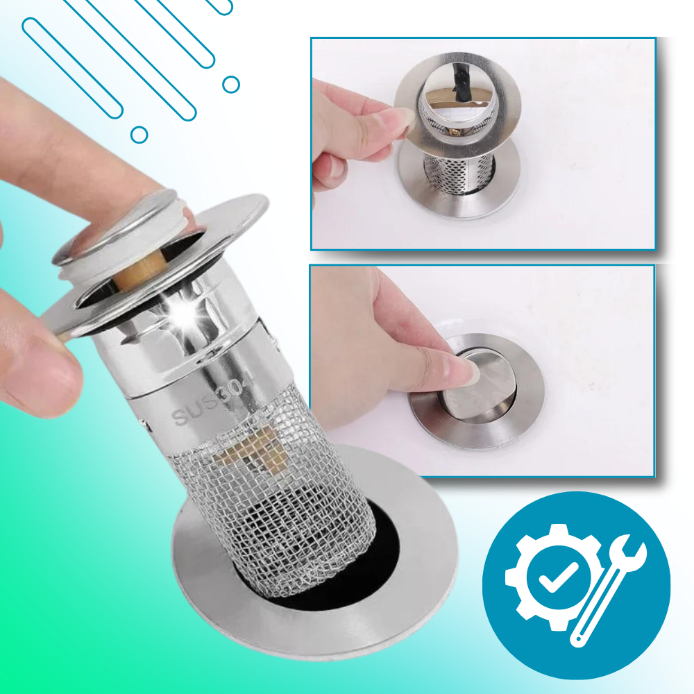 Luktisolerende Pop Up-stopper til Oppvaskkum
- Ozerty