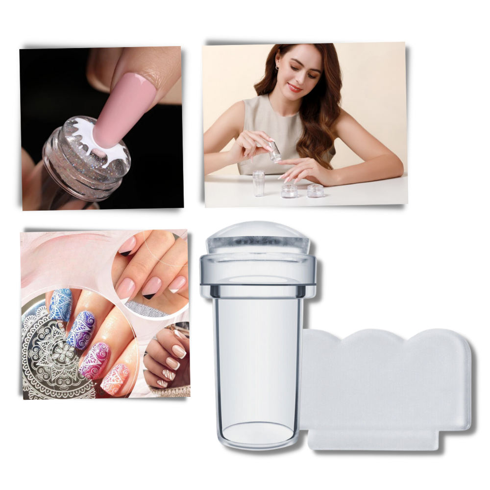 Gjennomsiktig redskap for neglelakk-kunst
- Ozerty