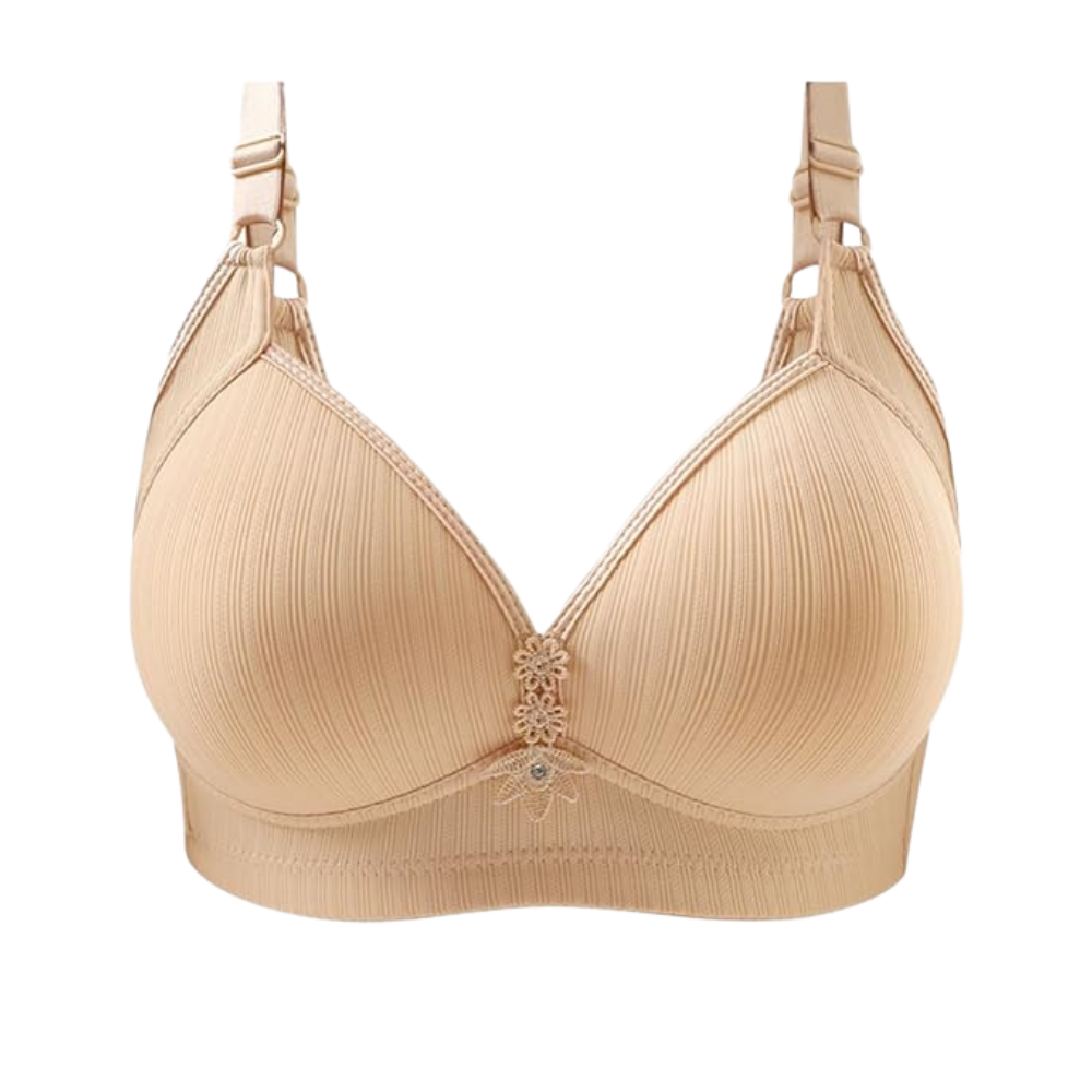 Plus Size push-up BH uten spiler -Beige/SBeige/MBeige/LBeige/XLBeige/XXL - Ozerty