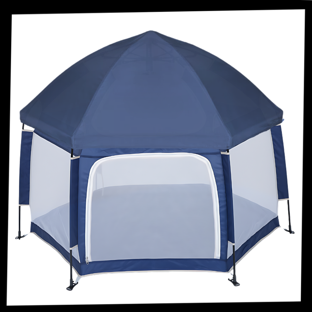 Pop-up netting-lekegrind for barn