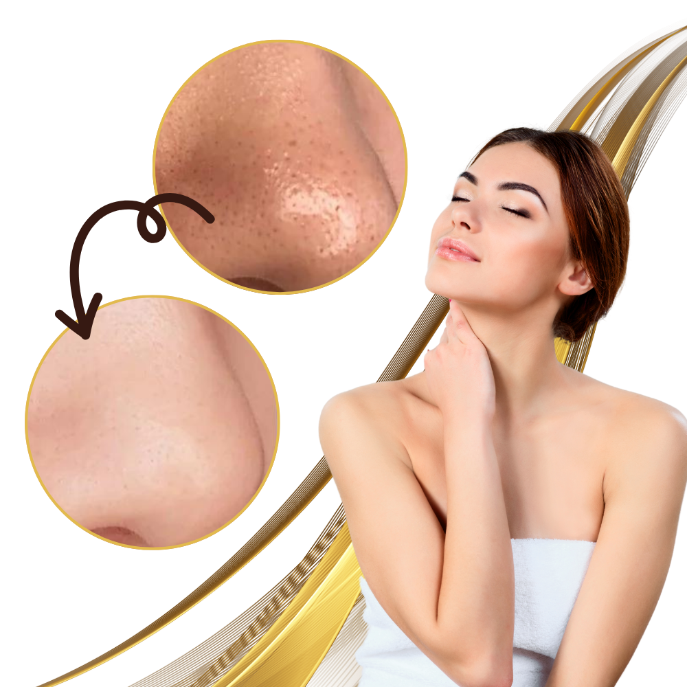 Porerensende peelingmaske med gull
- Ozerty