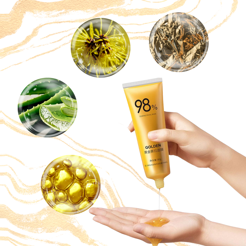 Porerensende peelingmaske med gull
- Ozerty