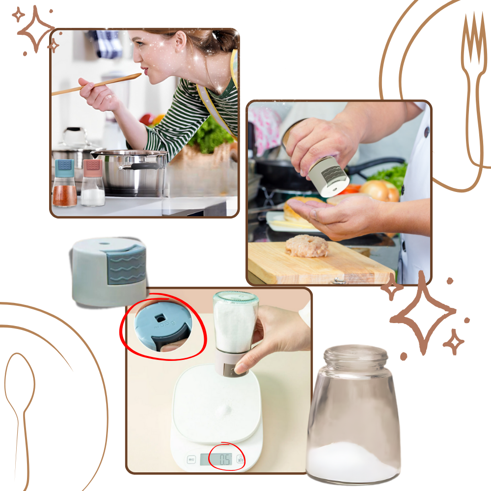 Presis kontroll salt- og pepperbøsser
- Ozerty