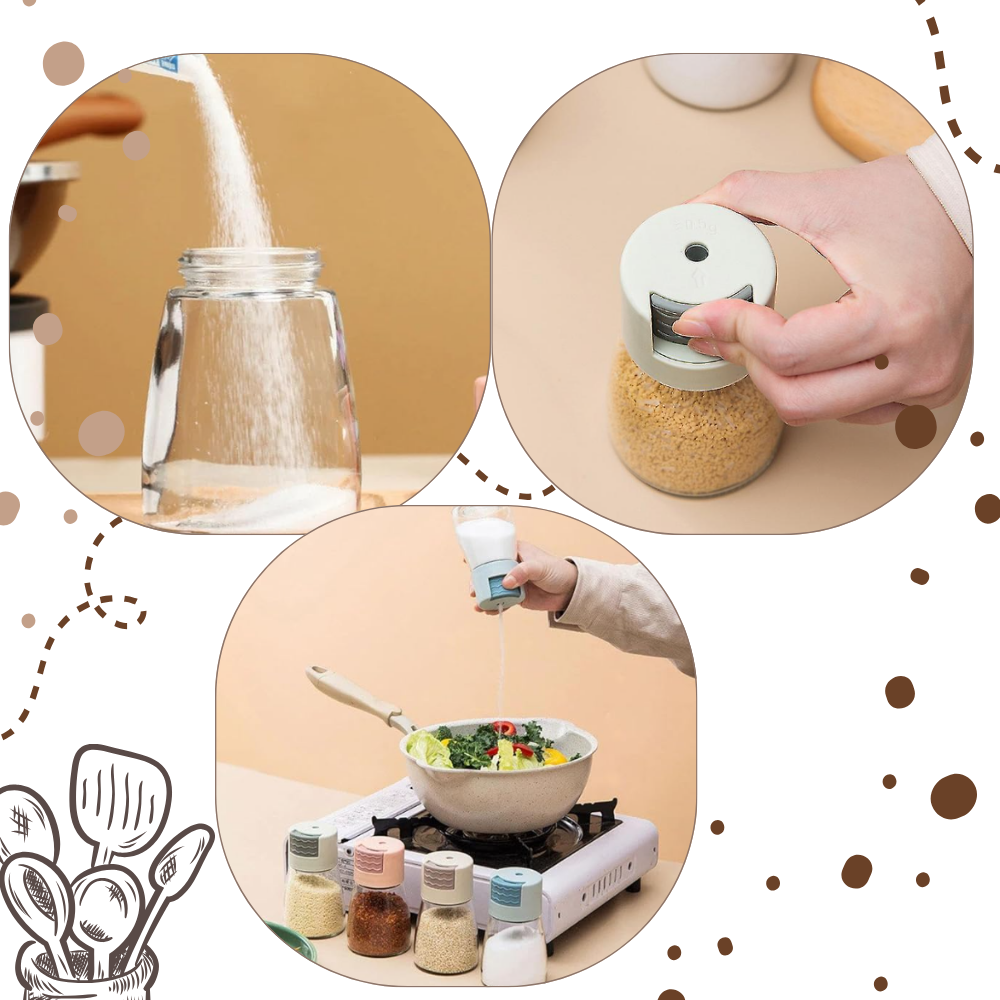 Presis kontroll salt- og pepperbøsser
- Ozerty