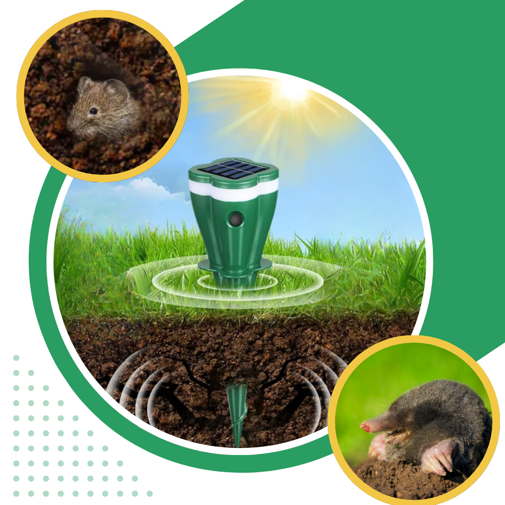 Solcelledrevet Pulserende Avviser  - Ozerty