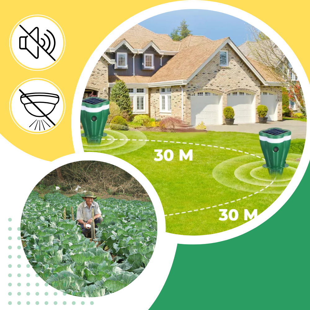 Solcelledrevet Pulserende Avviser  - Ozerty