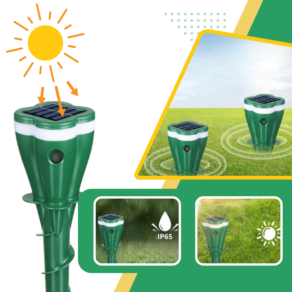 Solcelledrevet Pulserende Avviser  - Ozerty