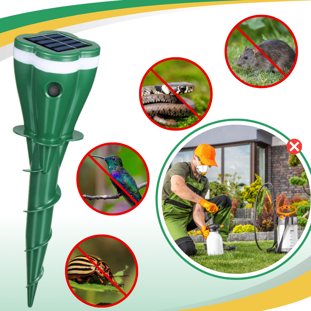 Solcelledrevet Pulserende Avviser  - Ozerty