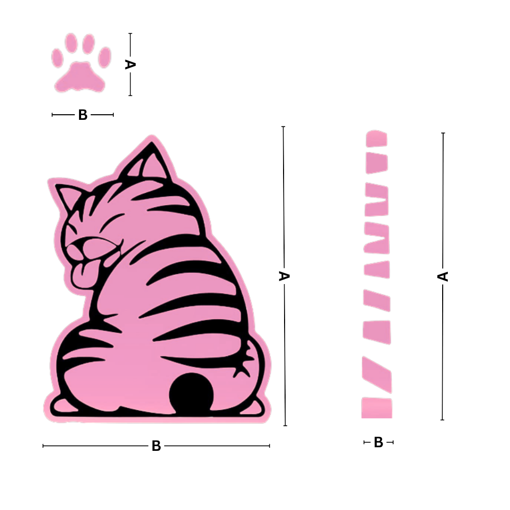 Kult Klistremerke med Kattemotiv - Ozerty