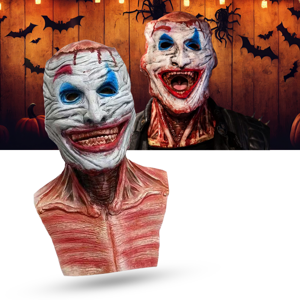 Realistisk dobbel halloween maske - Ozerty