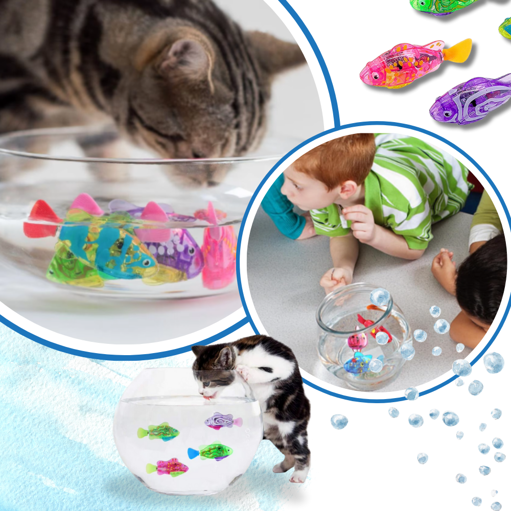 Realistisk, Svømmende Fiskeleketøy med LED - Ozerty