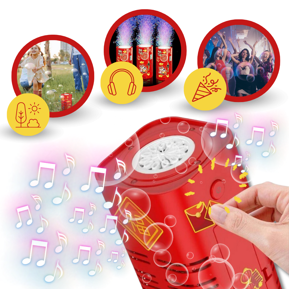 Oppladbar fyrverkeriboblemaskin
- Ozerty