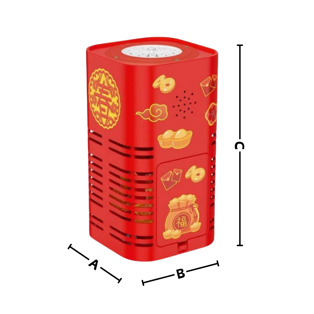 Oppladbar fyrverkeriboblemaskin
- Ozerty