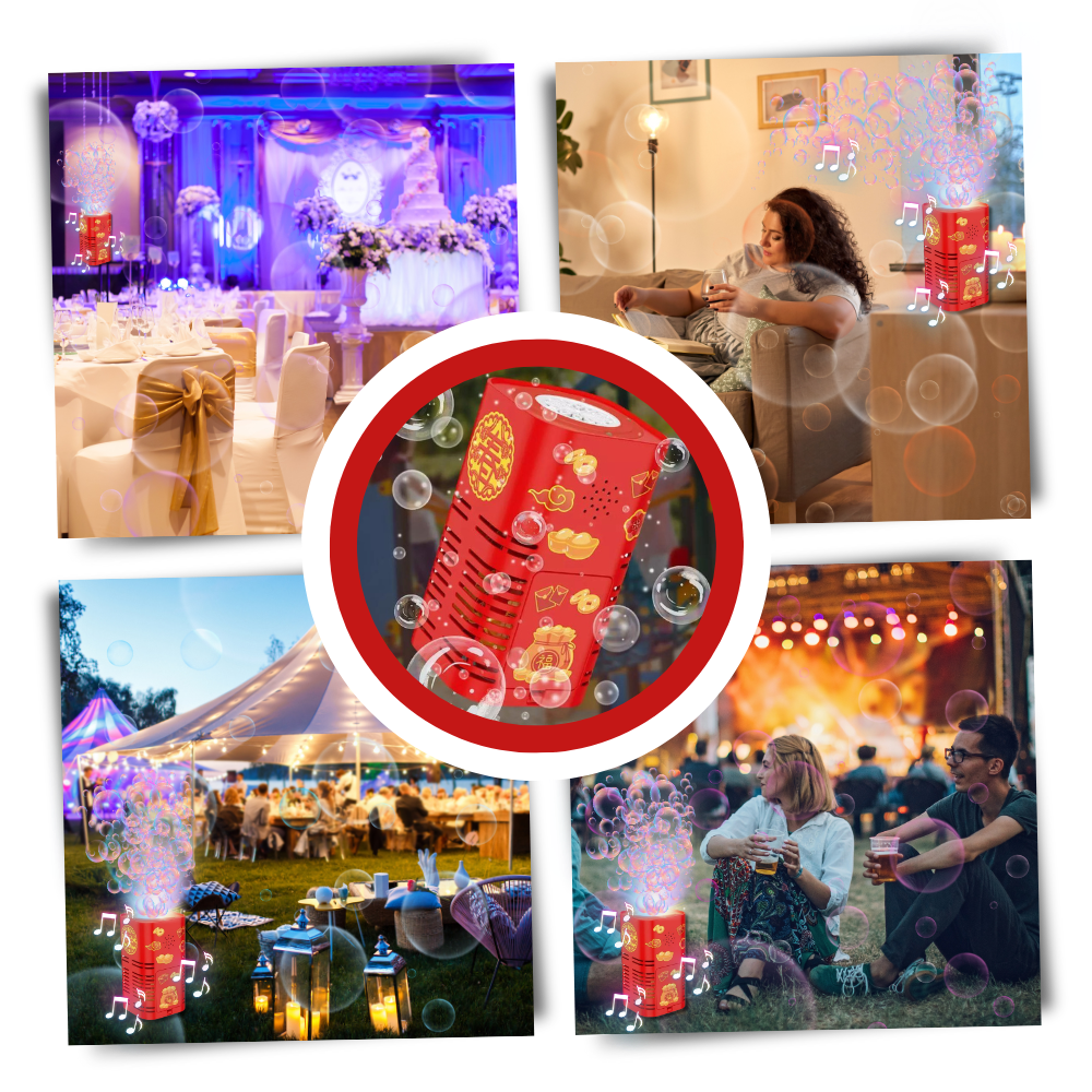 Oppladbar fyrverkeriboblemaskin
- Ozerty