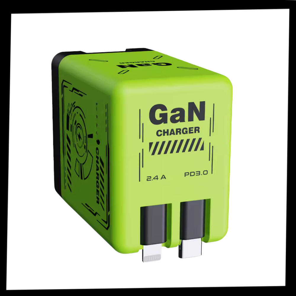 Uttrekkbar Kabel med Dobbel Lader - Ozerty