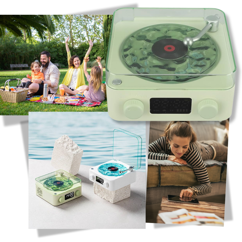 Retrostil Bølge-Vinylspiller - Ozerty