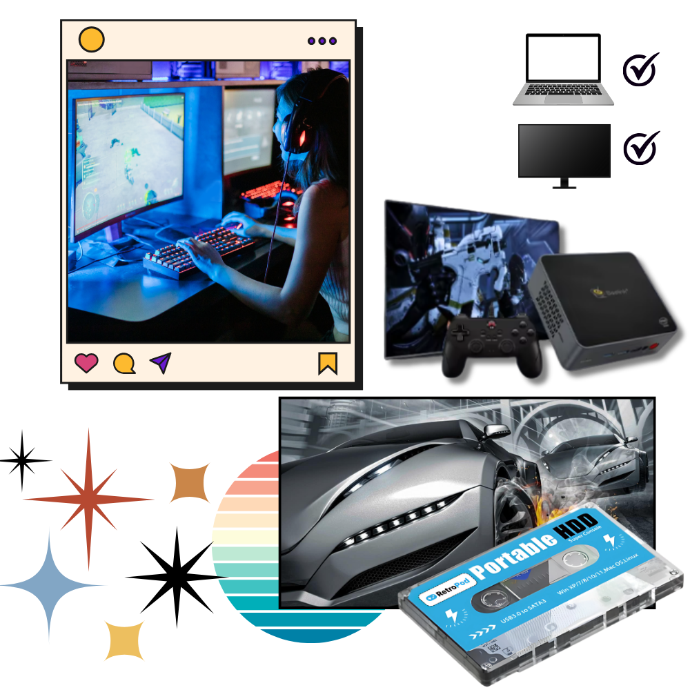 Retro Odyssey Spillkonsoll - Ozerty