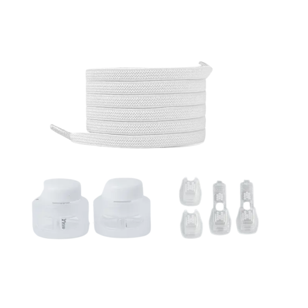 Sikre, fasjonable skolisser med lås
 -Hvit - Ozerty