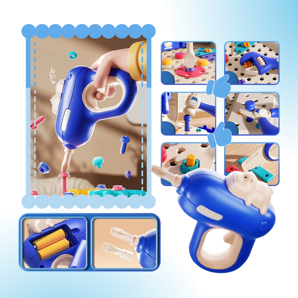 Skruepuslespill Barne-Verktøykasse - Ozerty