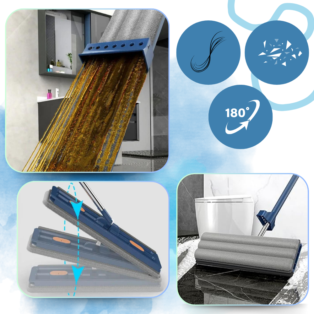 Selvvridende flatmopp med skuffe
- Ozerty