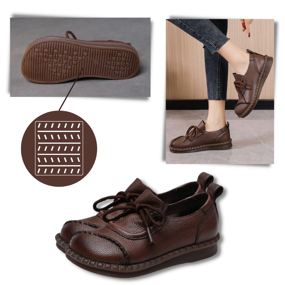 Støtabsorberende loafers med tjukk såle
 - Ozerty