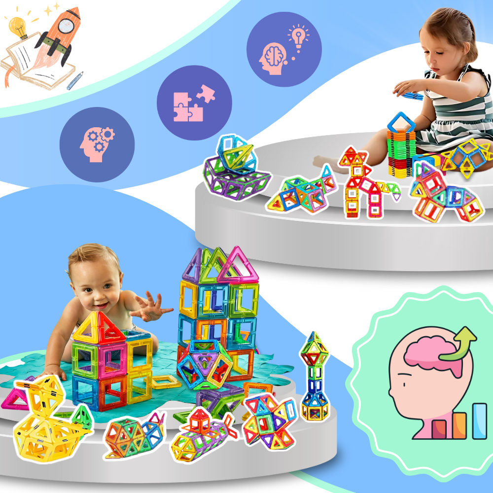 Snap & Build Magnetiske Klosser - Ozerty