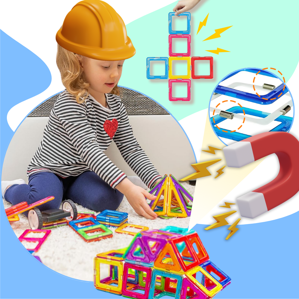 Snap & Build Magnetiske Klosser - Ozerty