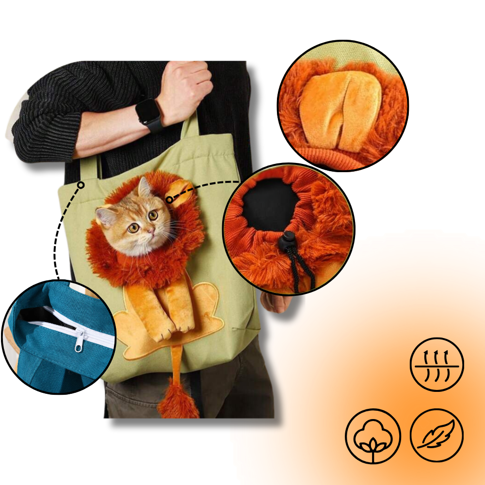 Myk og Pustende Løvekattveske - Ozerty