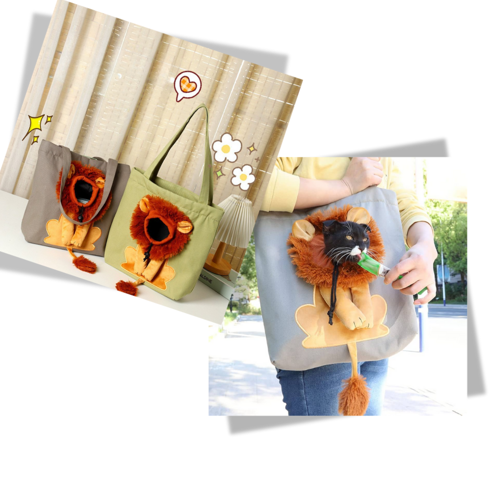 Myk og Pustende Løvekattveske - Ozerty