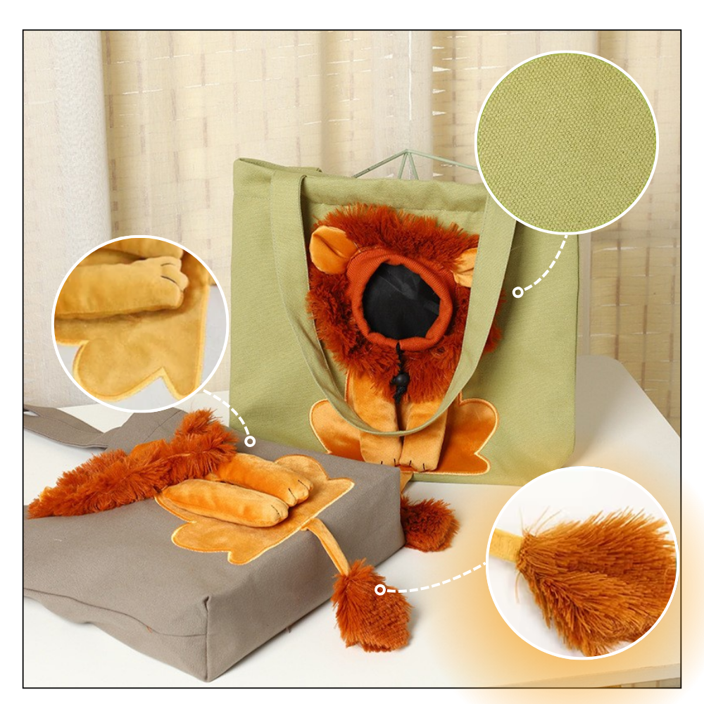 Myk og Pustende Løvekattveske - Ozerty