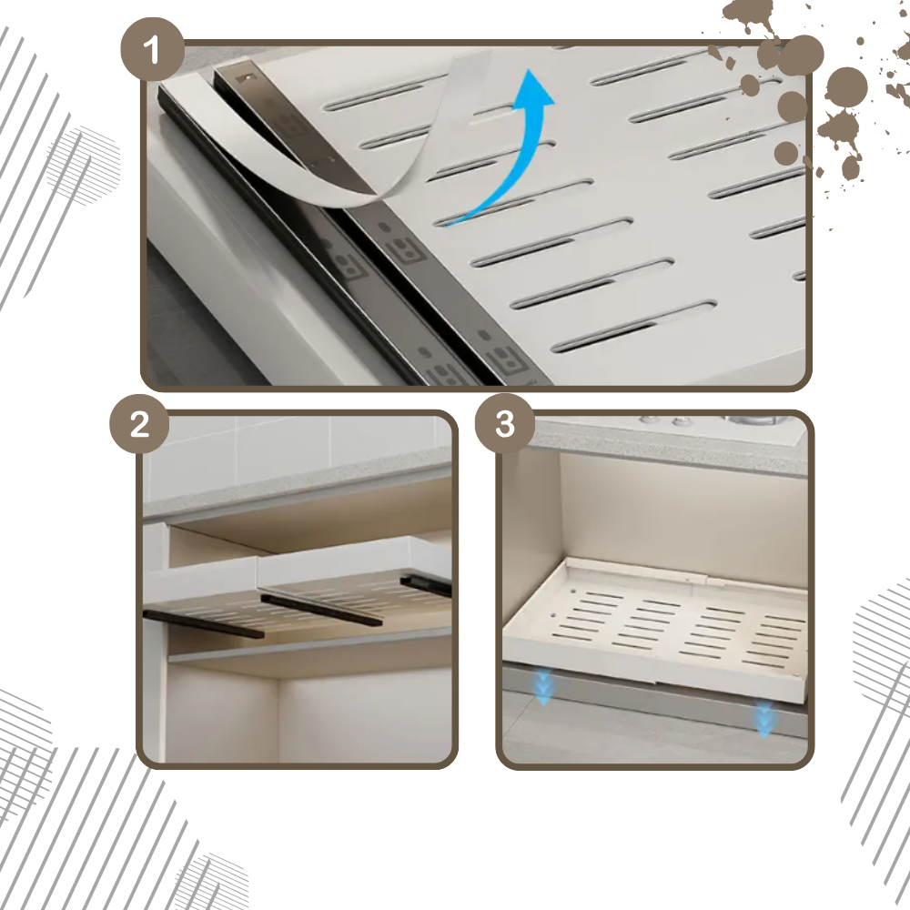 Plassbesparende Utrekkbar Skaporganisator - Ozerty