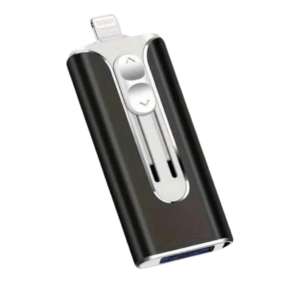 Høyhastighets 3-i-1 Minnepinne -Sort - Ozerty