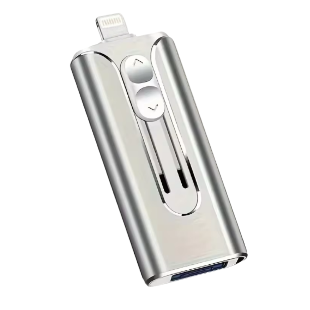 Høyhastighets 3-i-1 Minnepinne -Sølv - Ozerty