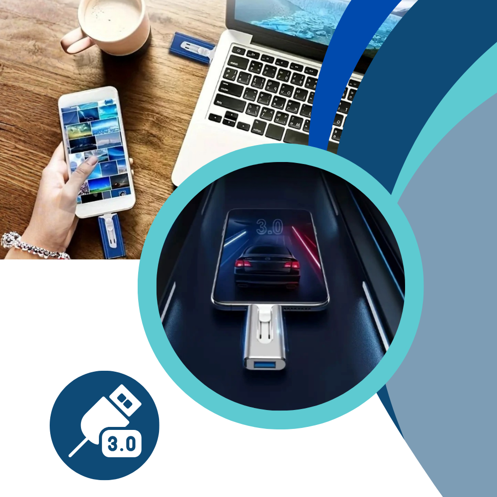 Høyhastighets 3-i-1 Minnepinne - Ozerty