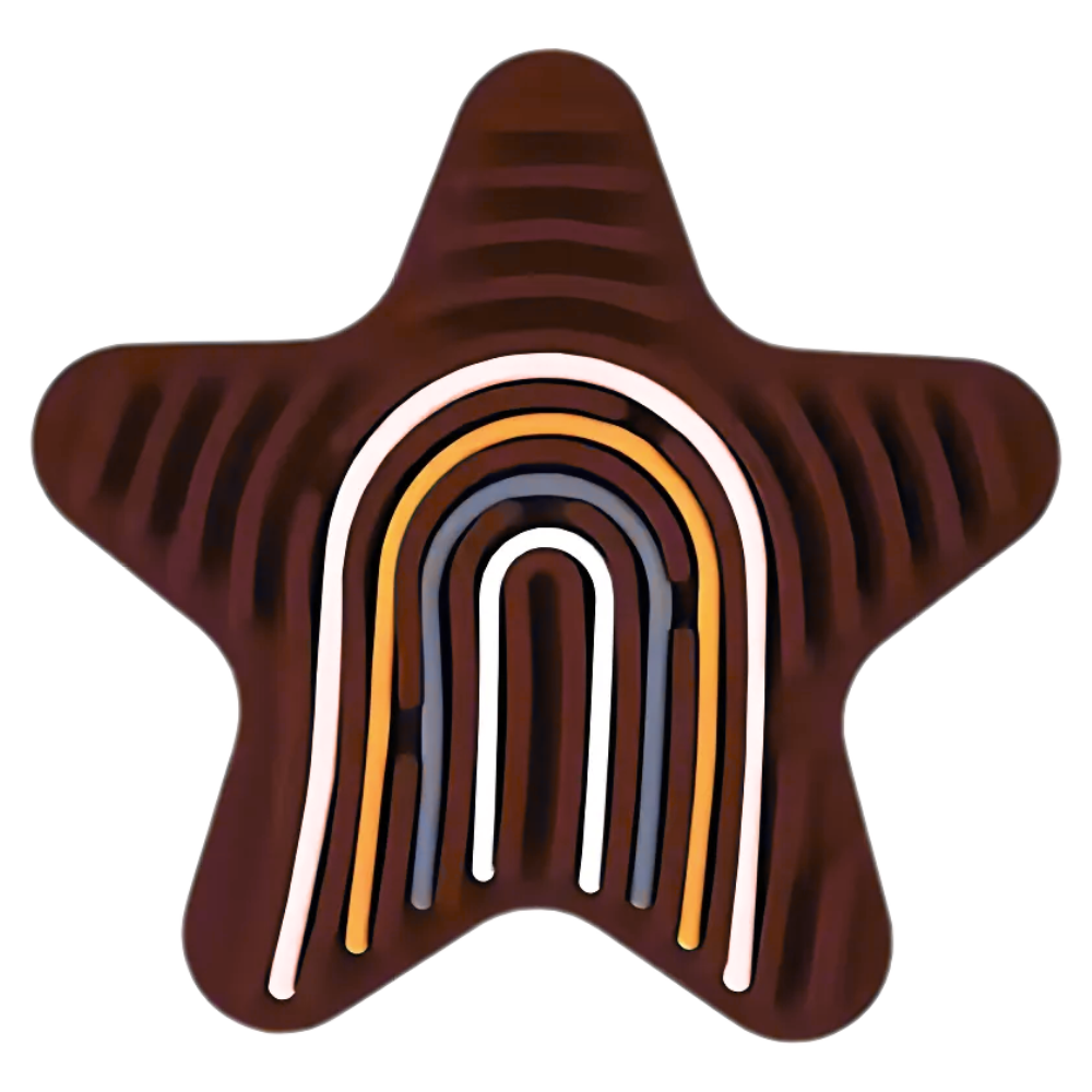 Stresslindrende Sensorisk Aktivitetsbrett -Mørkerød - Ozerty