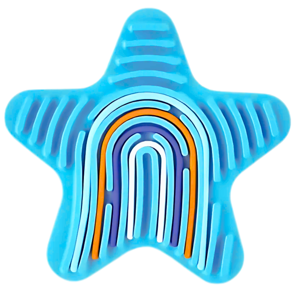 Stresslindrende Sensorisk Aktivitetsbrett -Himmelblå - Ozerty