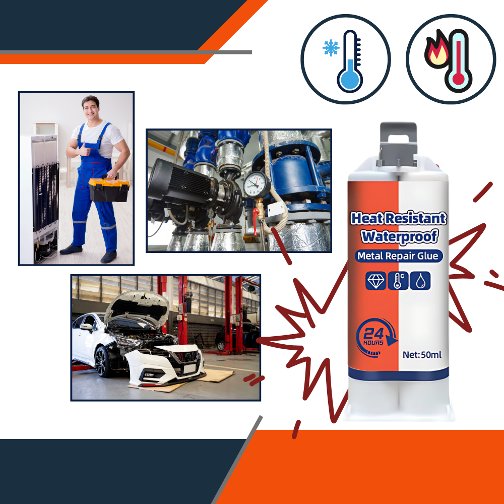 Vannbestandig Metall-Lim med Sterk Binding - Ozerty