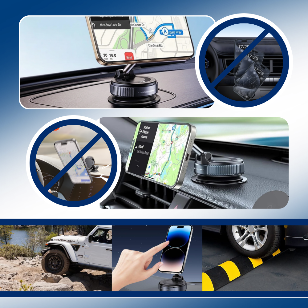 Robust, Pålitelig Magnetisk Telefonholder - Ozerty