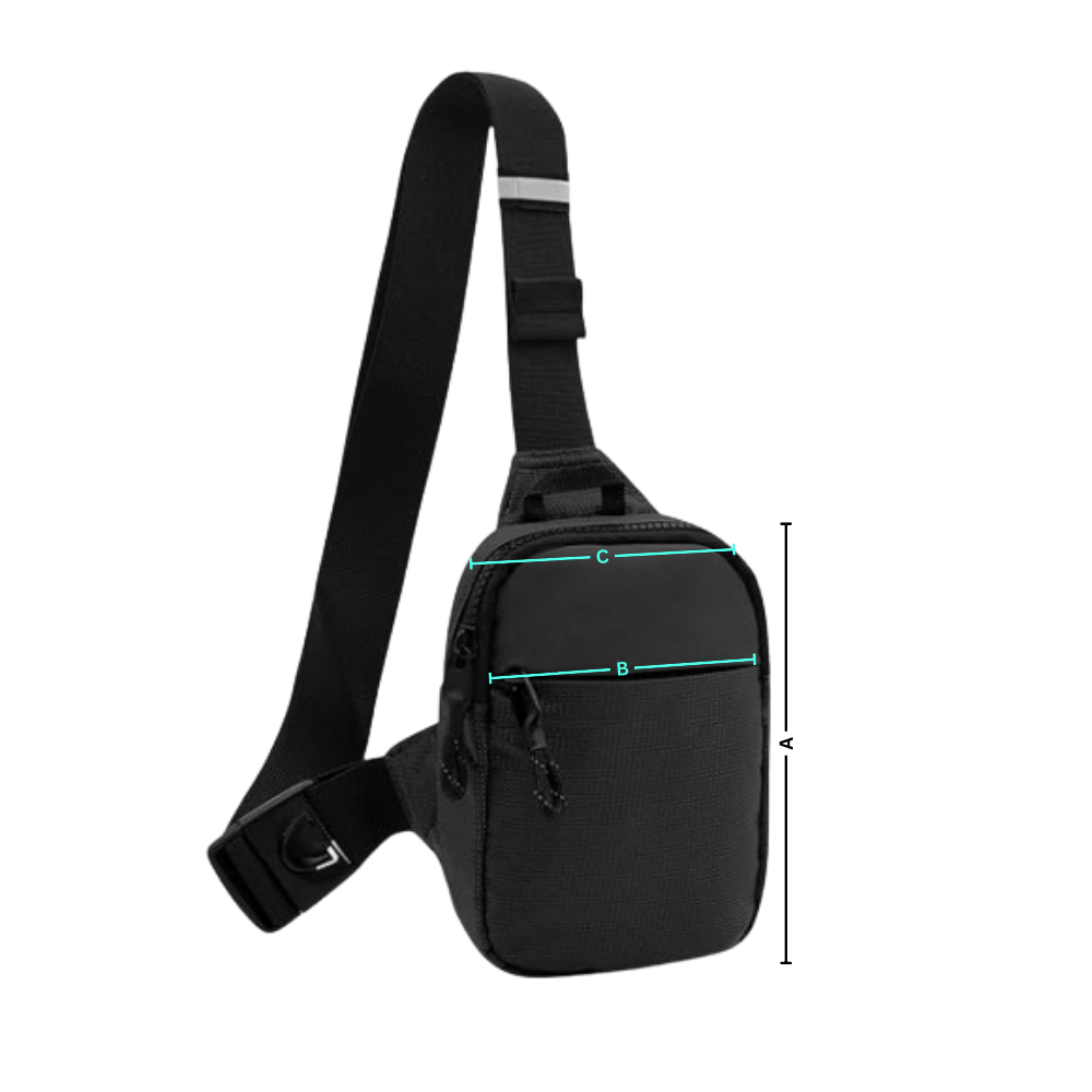 Stilig Mini-Sling-Brystveske - Ozerty