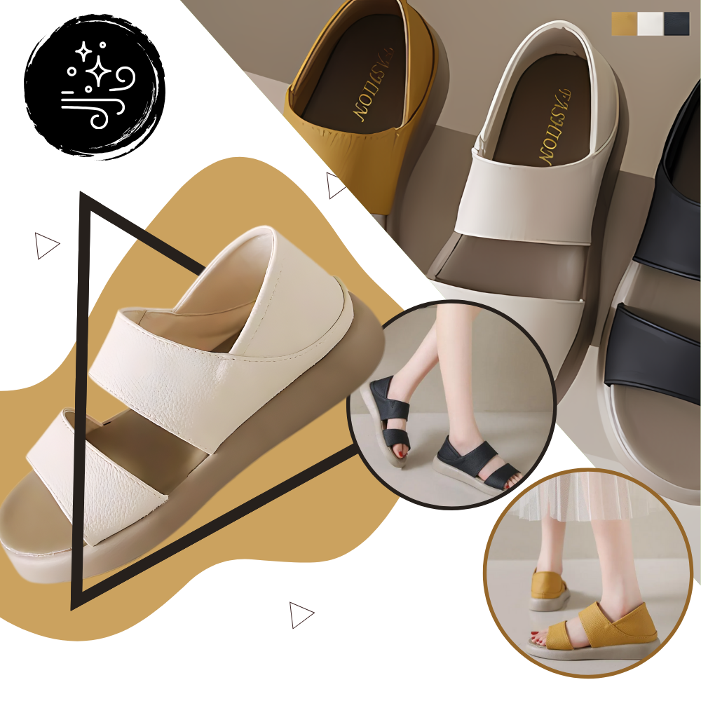 Stilige sklisikre ortopediske sandaler
- Ozerty