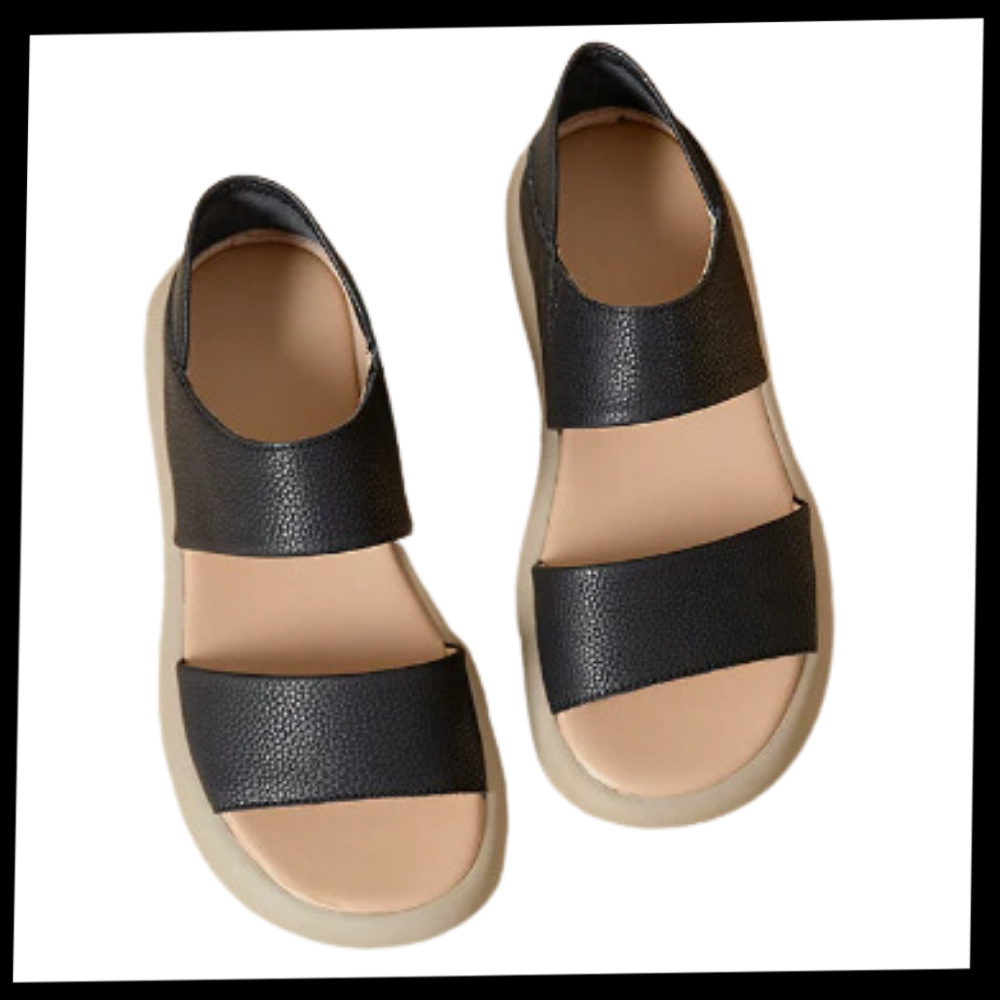 Stilige sklisikre ortopediske sandaler
- Ozerty