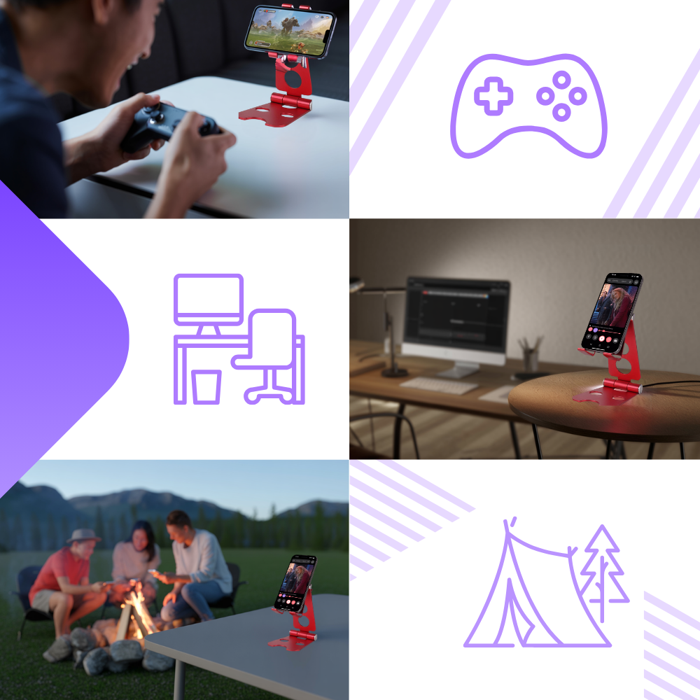 NO LONGER PRODUCING Swivel and foldable phone stand