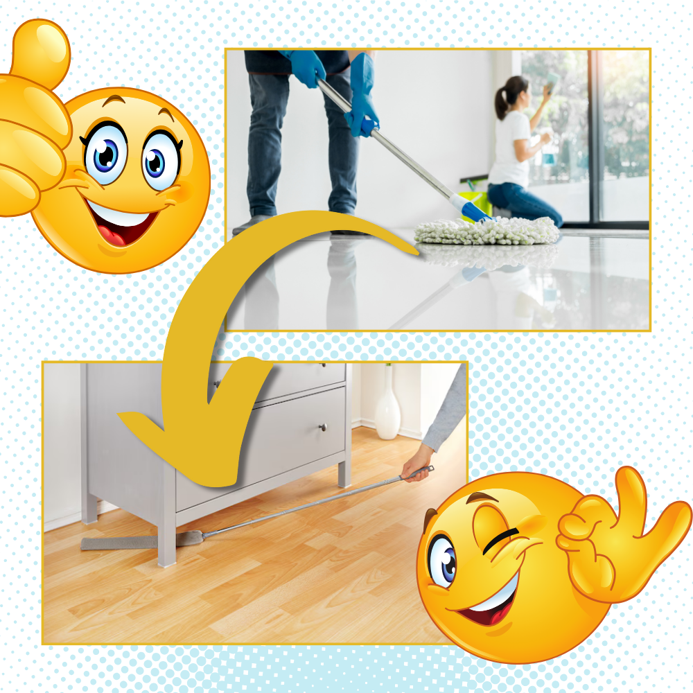 Justerbar Teleskop Støvkost - Ozerty