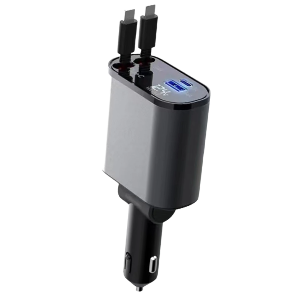 Teleskopisk Bil-Ladestasjon -Dual Apple - Ozerty