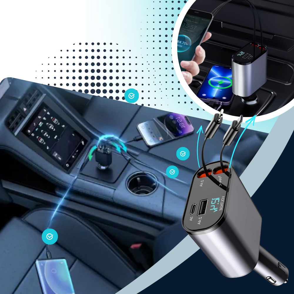 Teleskopisk Bil-Ladestasjon - Ozerty