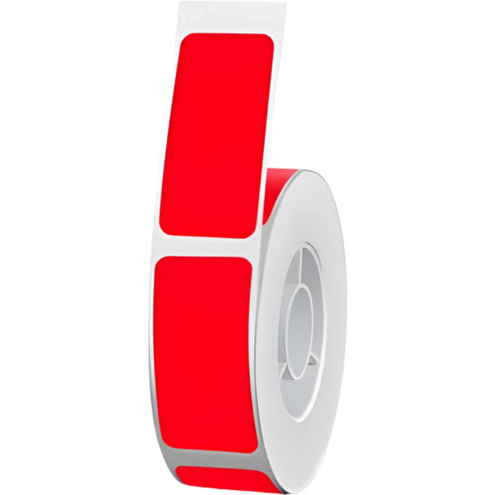 Bærbar Termisk Etikettprinter -Rød - Ozerty