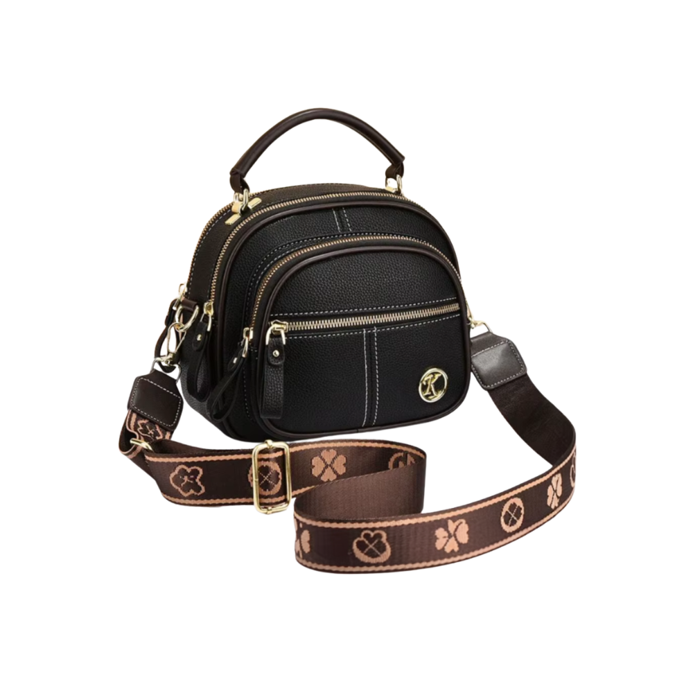 Tidløs Vegansk Slyngeveske -Sort - Ozerty