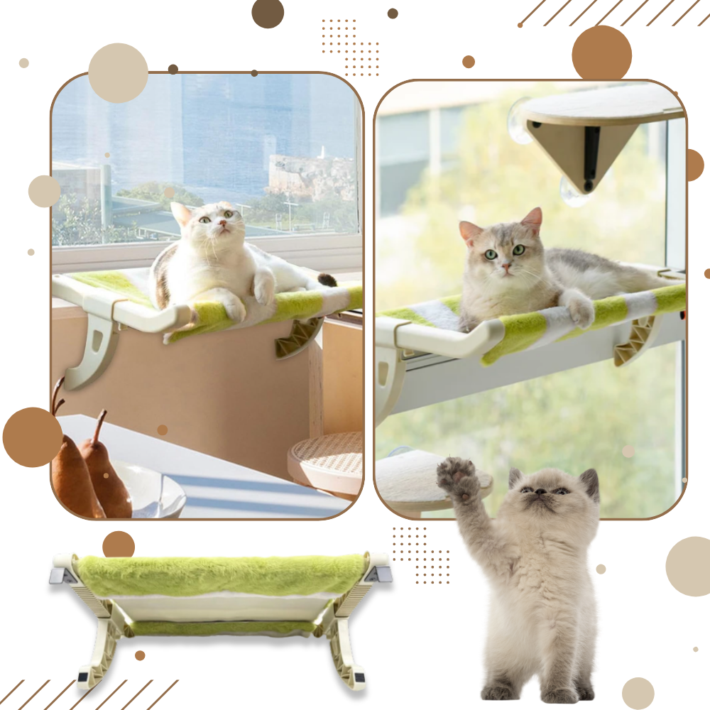 Verktøyfri Katteseng og Vindu-Sittepinne - Ozerty